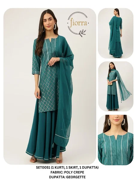Fiorra SET0051 Designer Sharara Readymade Suits Wholesale Shop In Surat

